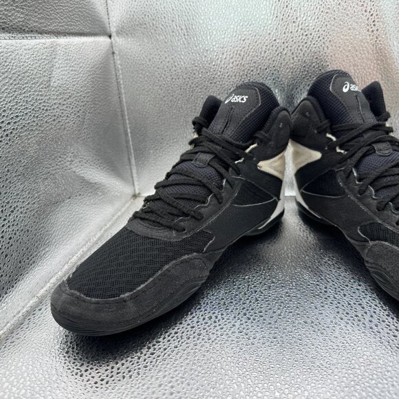 Size 7.5‎ Asics Matflex 6 Wrestling Mens Black White Boxing Sneakers 1081A021 main image 5